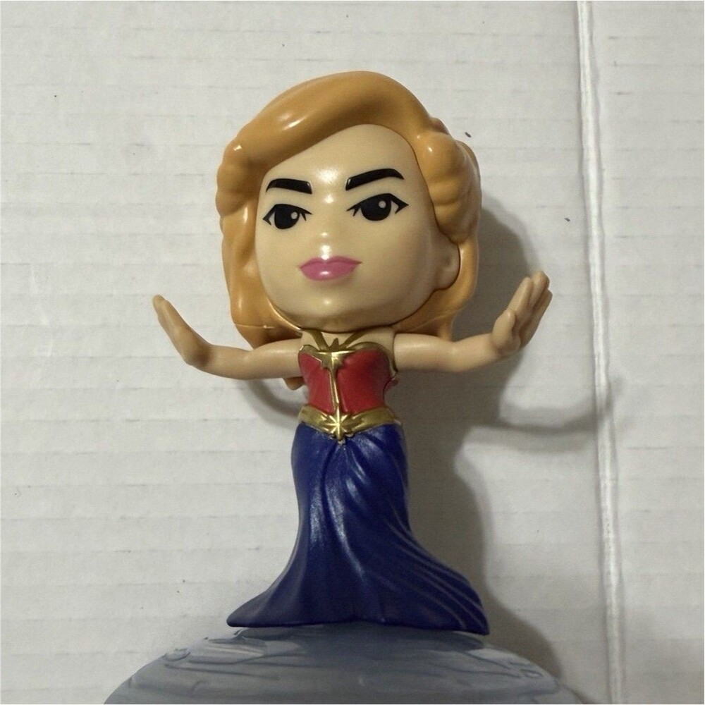 Funko Pop! Vinyl Female Figure Blonde Hair Red Blue Dress w/ Stand”